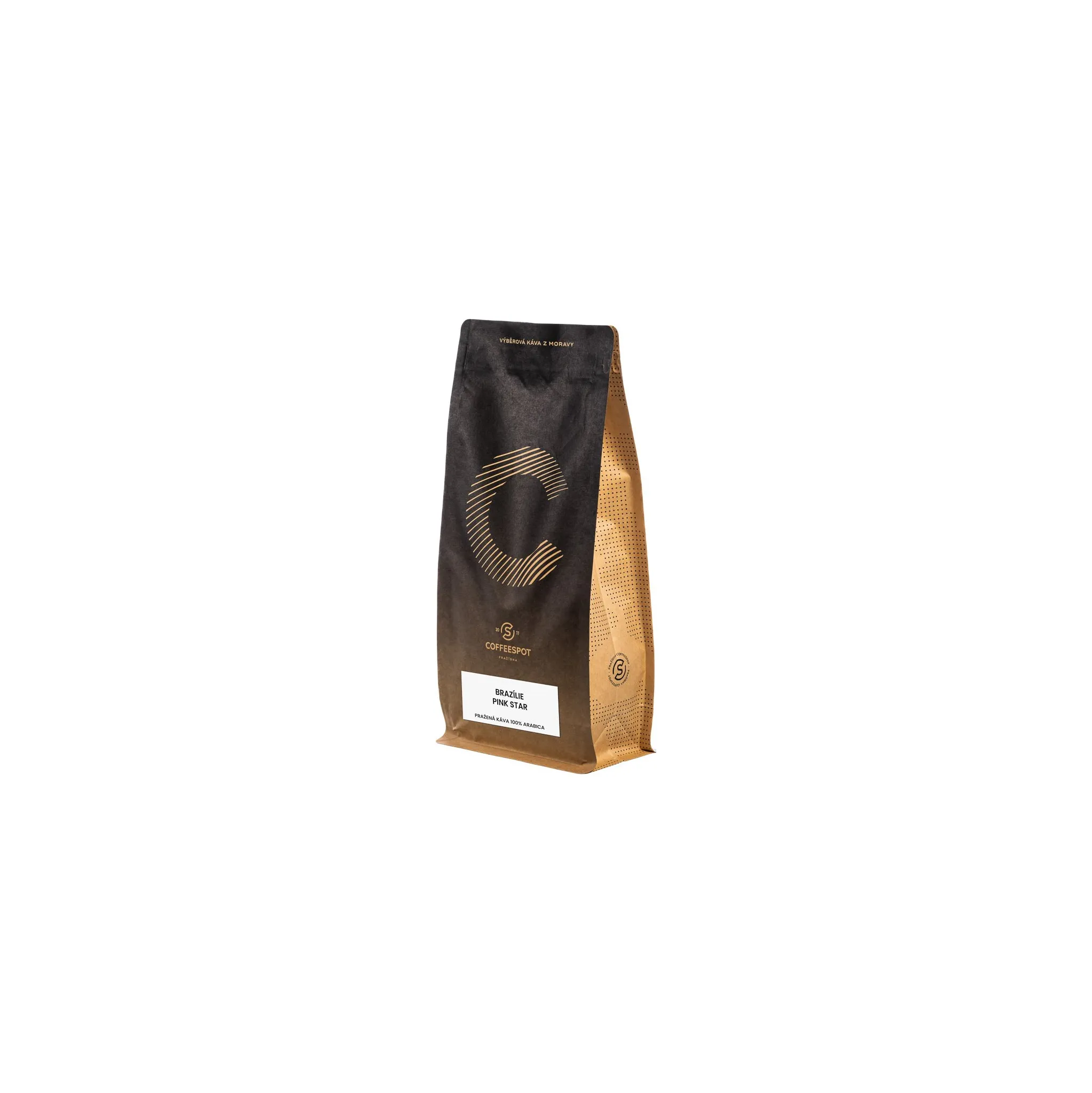 Fotografie 1 - Káva Coffeespot Brazílie Pink Star Scr. 19 zrnková 1 kg