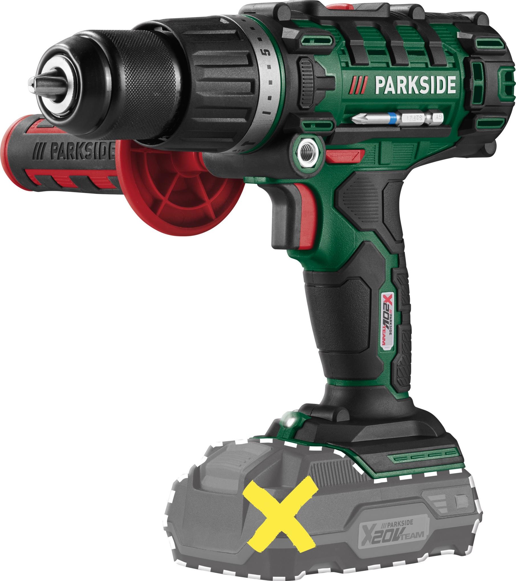 PARKSIDE® 20 V akumulátorová příklepová vrtačka »PSBSA 20-Li E4«, bez akumulátoru a nabíječky | 496277
