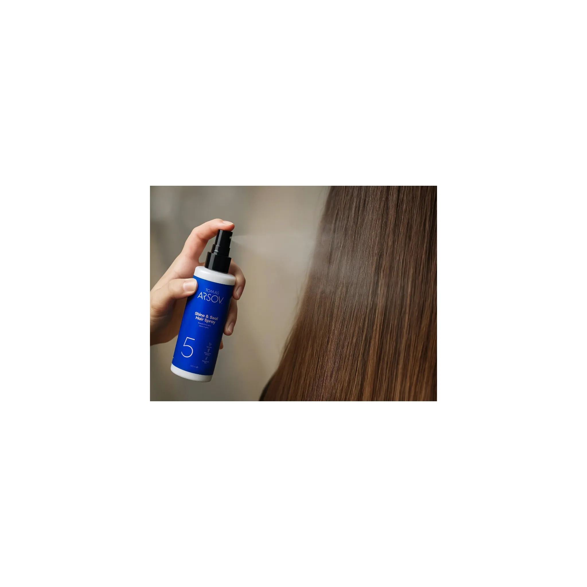 Fotografie 3 - Stylingový přípravek Tomas Arsov Shine & Seal 5 Hair Spray 150 ml