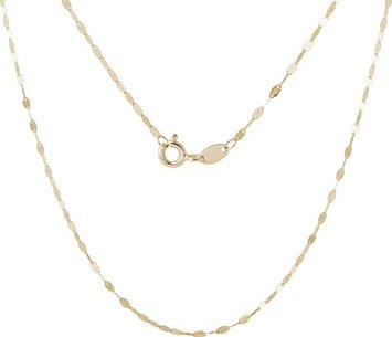 Zlatý řetízek typu Lip Chain v délce 42 cm KLENOTA