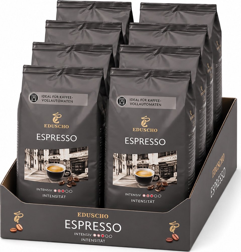 Tchibo Espresso Mailänder Art zrnková káva 8x1kg - VÝHODNÉ BALENÍ