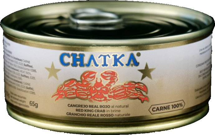Chatka - Královský kamčatský krab, 100% drceného masa, 110g/ 65g