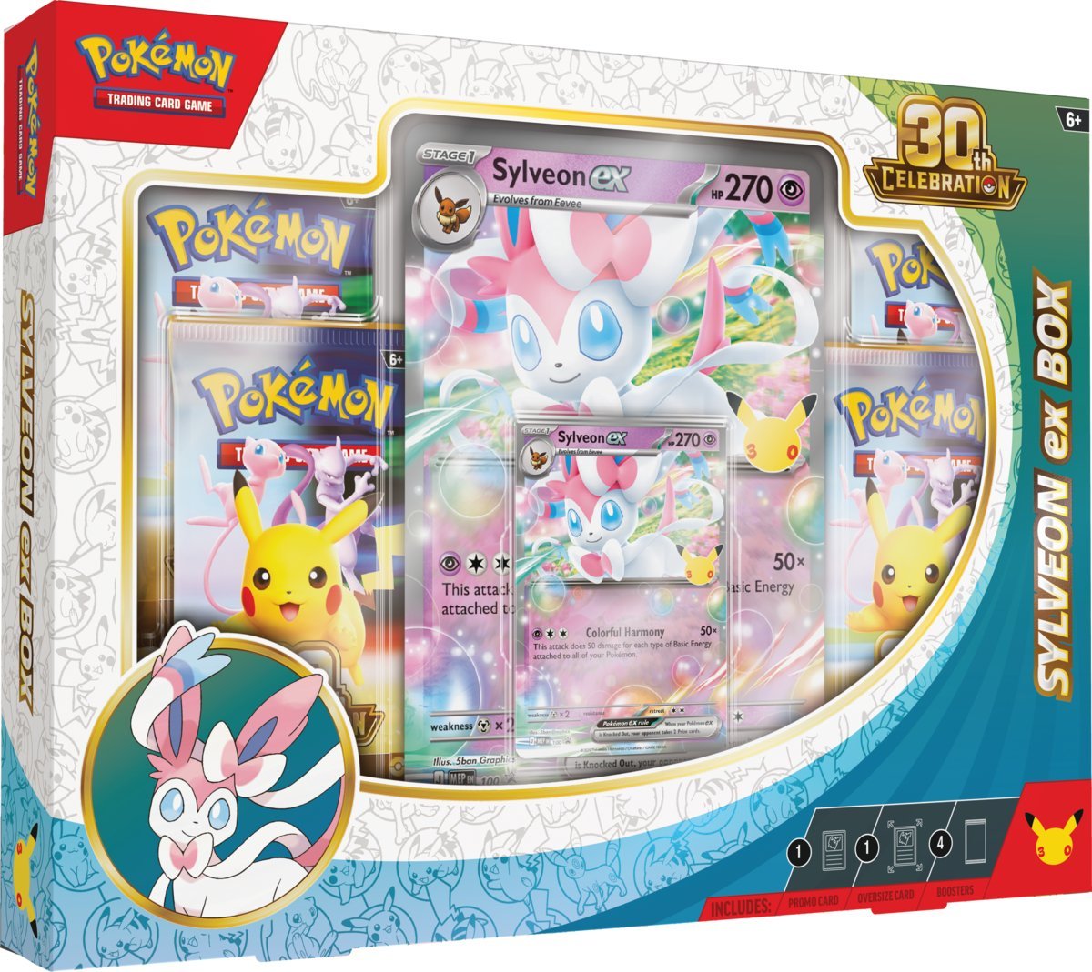Pokémon Company Pokémon TCG: 30th Celebration Sylveon ex Box