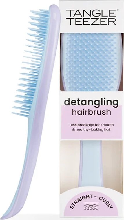 Tangle Teezer Ultimate Detangling Straight & Curly kartáč na mokré vlasy 1 ks, Lilac Blue
