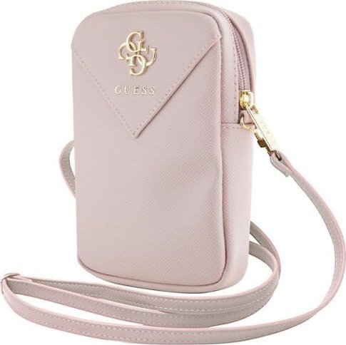 Guess Zip 4G Triangle Phone Bag Pink