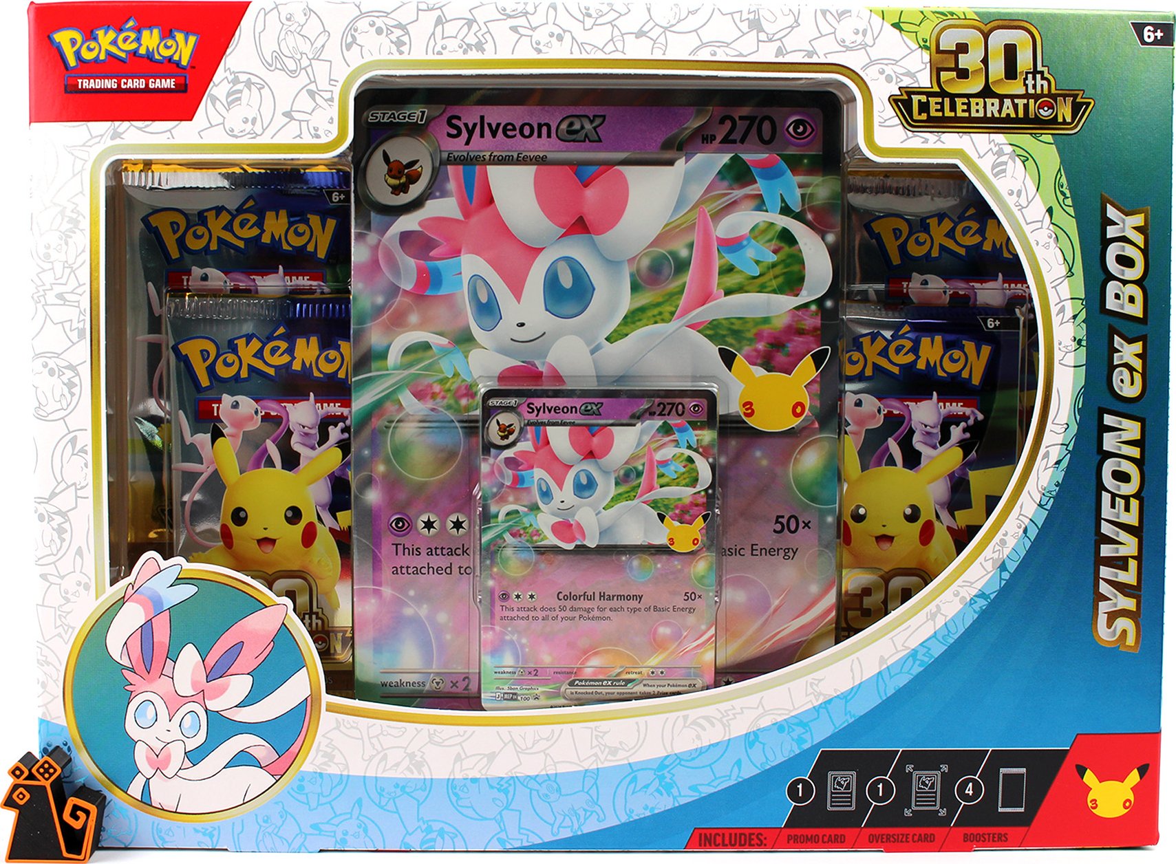 Pokémon TCG: 30th Celebration Sylveon ex Box Sylveon