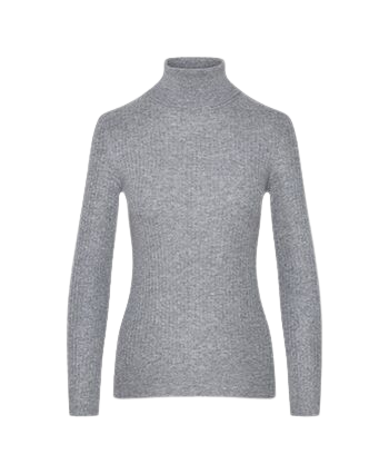 CAFÉ DU CYCLISTE Dámský vlněný rolák merino Nicole – světle šedá Velikost: M
