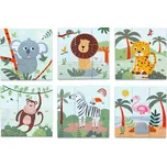 2Kids Toys Dřevěné kostky 9 ks Safari