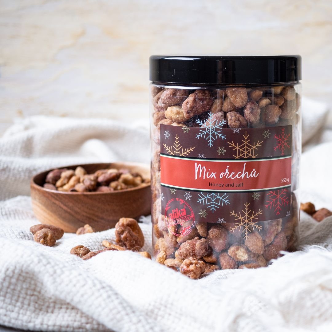 Alika Zdravé ořechy Dóza mix v medu a soli 550g
