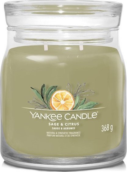 Yankee Candle Sage & Citrus Signature Střední 368 g