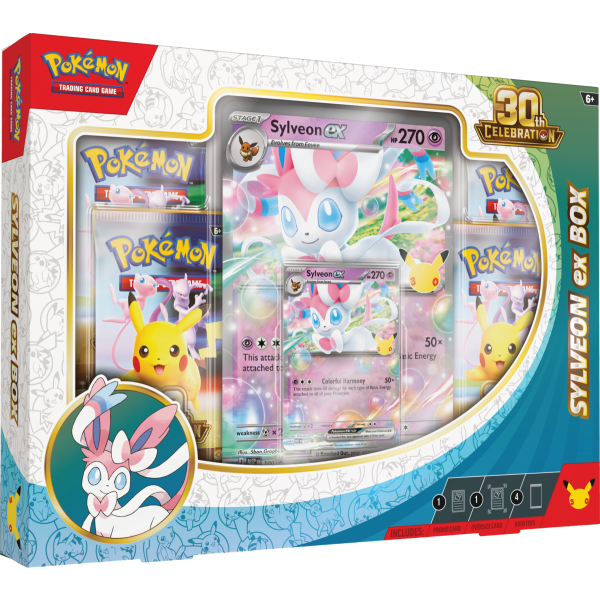Pokémon TCG: 30th Celebration Sylveon ex Box