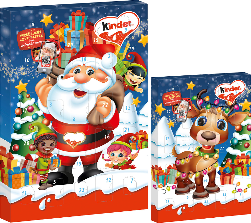 Kinder Adventní kalendář mix 151 g - originál z Německa