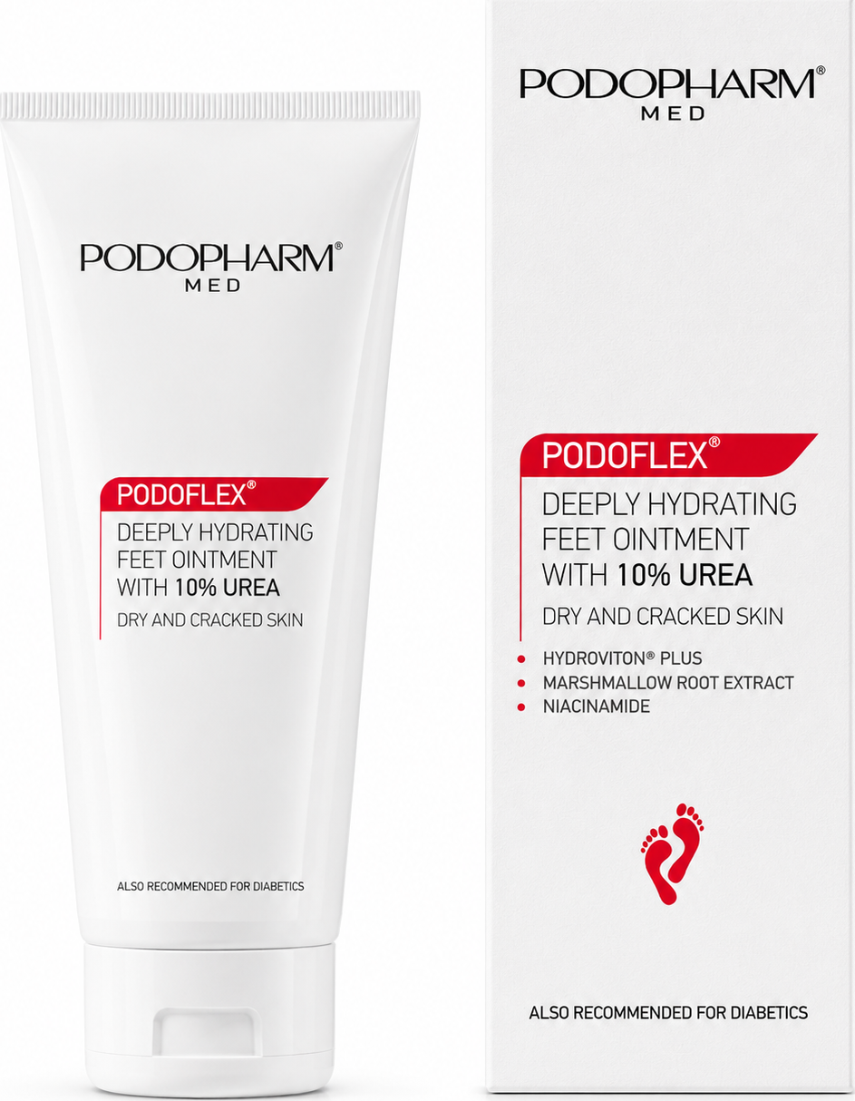 PODOPHARM PODOFLEX hluboce hydratační mast na nohy s 10% UREY - 100ml