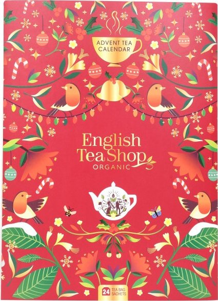 English Tea Shop Adventní kalendář 24 nálevových sáčků červený 2024