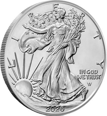 U.S. Mint American Eagle 2026 stříbrná mince 1 oz