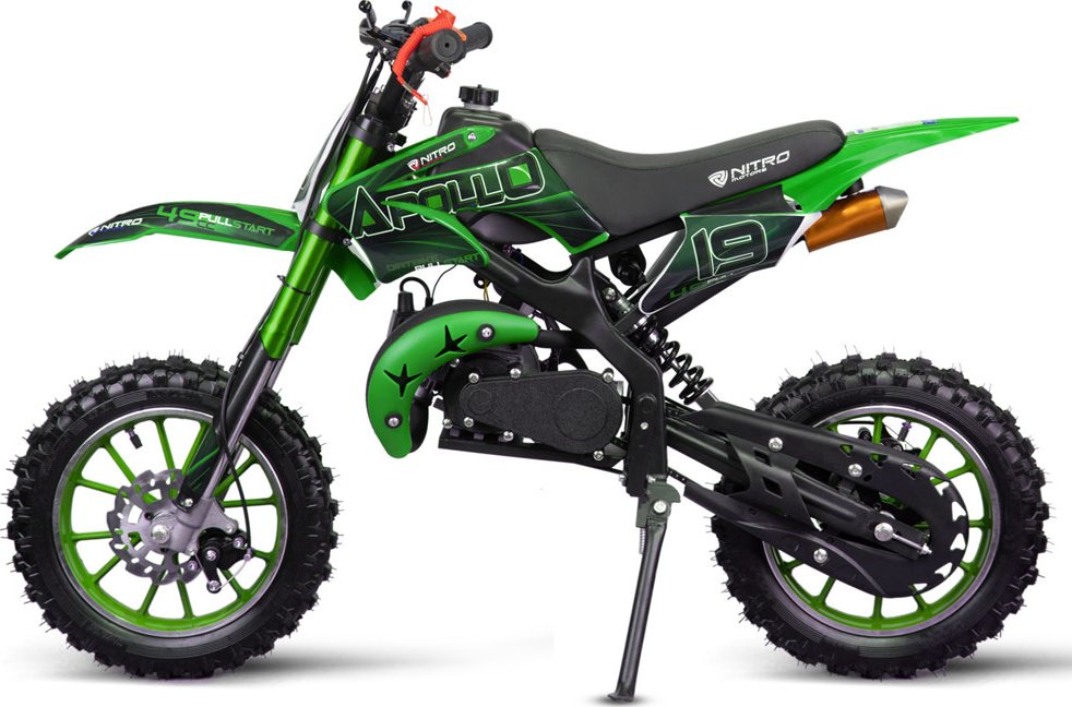 Dětský minicross Nitro Motors Apollo 49cc 10" – zelená