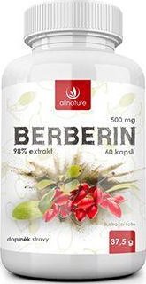 Allnature Berberin extrakt 98% 500mg 60cps