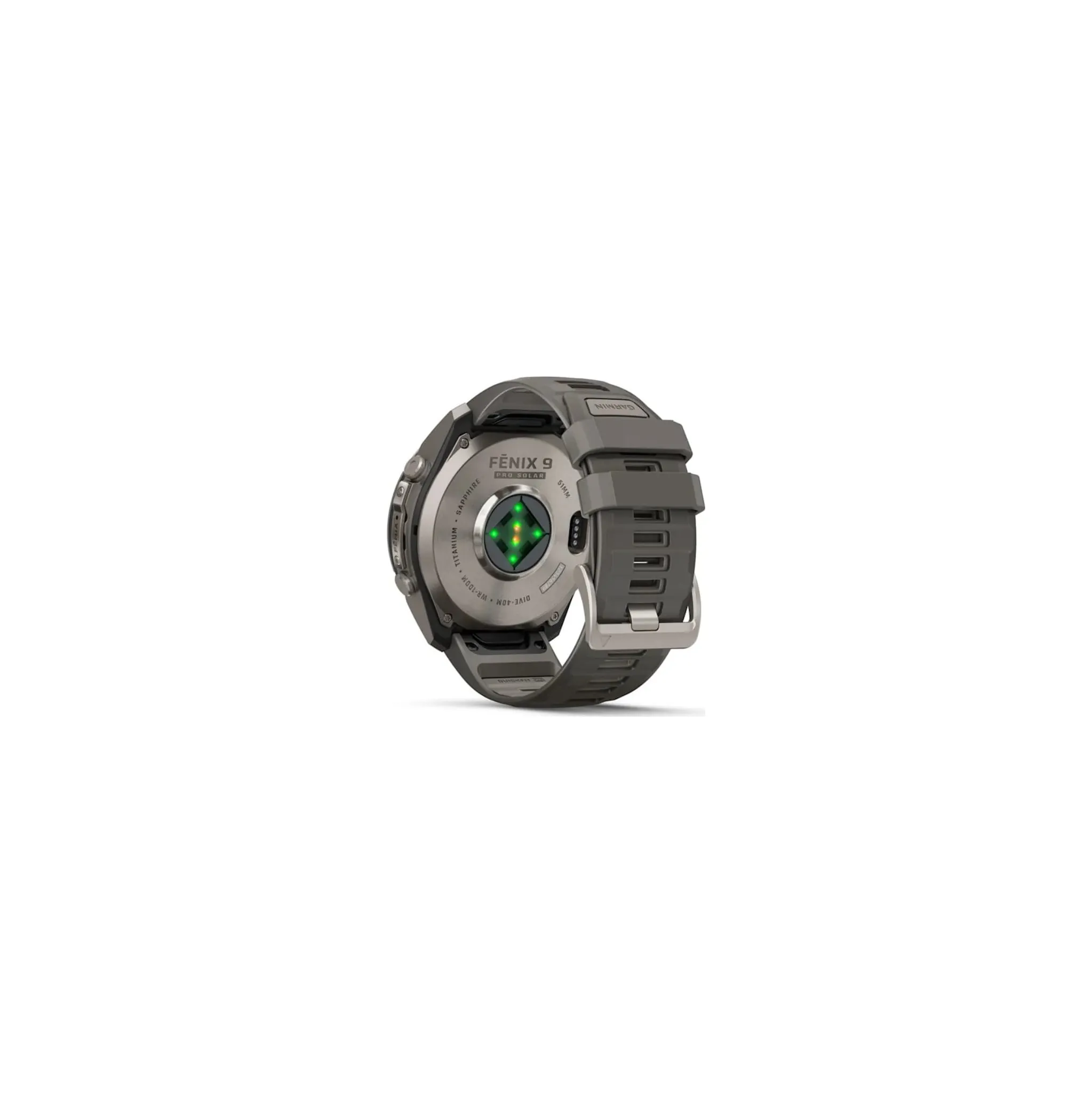Fotografie 4 - Chytré hodinky Garmin fēnix 9 Pro 51 mm inReach Titanium Pebble Gray/Silver Gray