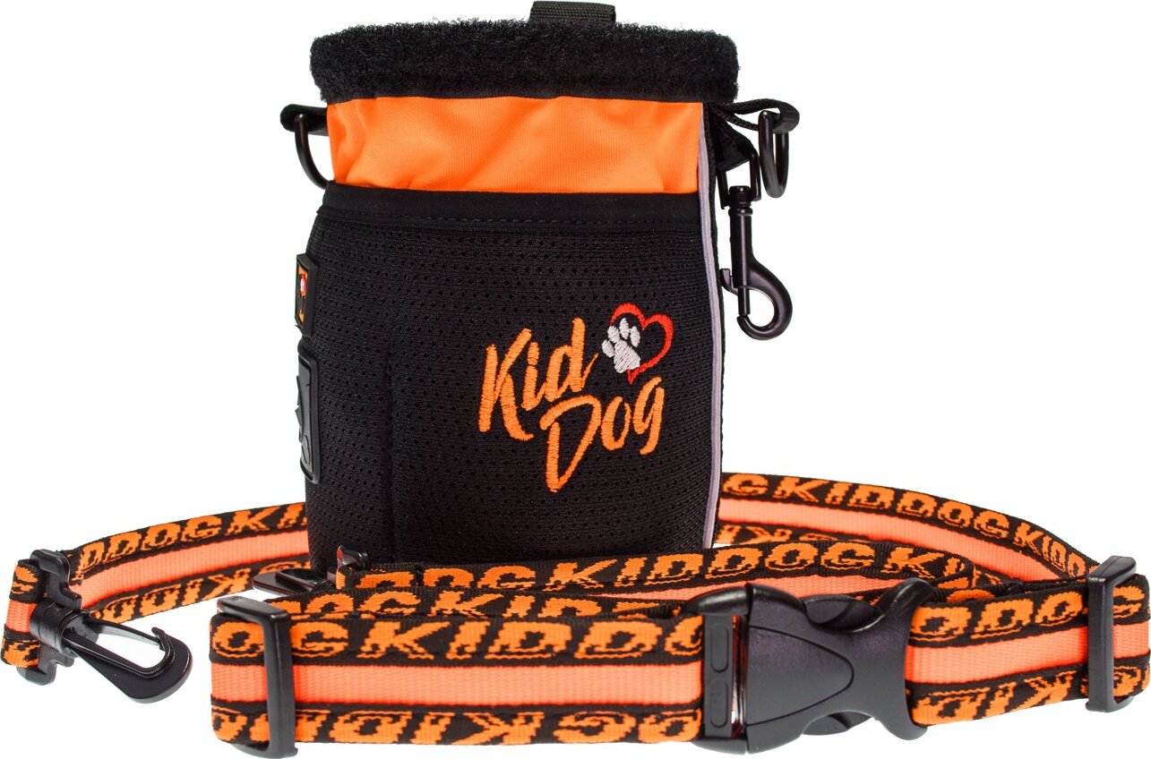 KIDDOG Multifunkční pamlskovník 3 v 1, neonově oranžová