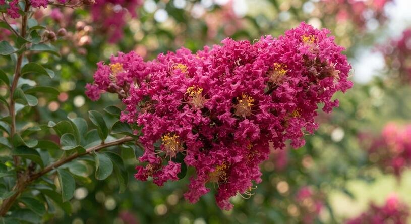 Pukol indický, krepová myrta 'Turenne' - Lagerstroemia indica 'Turenne' Kontejner o objemu 1,5 litru velikost 10-20 cm