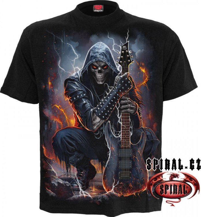 Spiral Metalové TRIČKO kostlivec DEATH ROCKER Velikost: XXL
