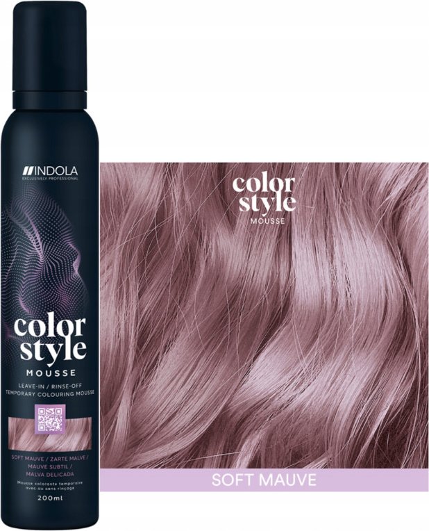 Indola Color style mousse barevné tužidlo 200ml - Soft Mauve