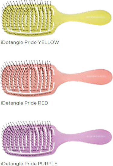 Olivia Garden CARE FLEX iDetangle PRIDE - kartáče na rozčesávání - yellow