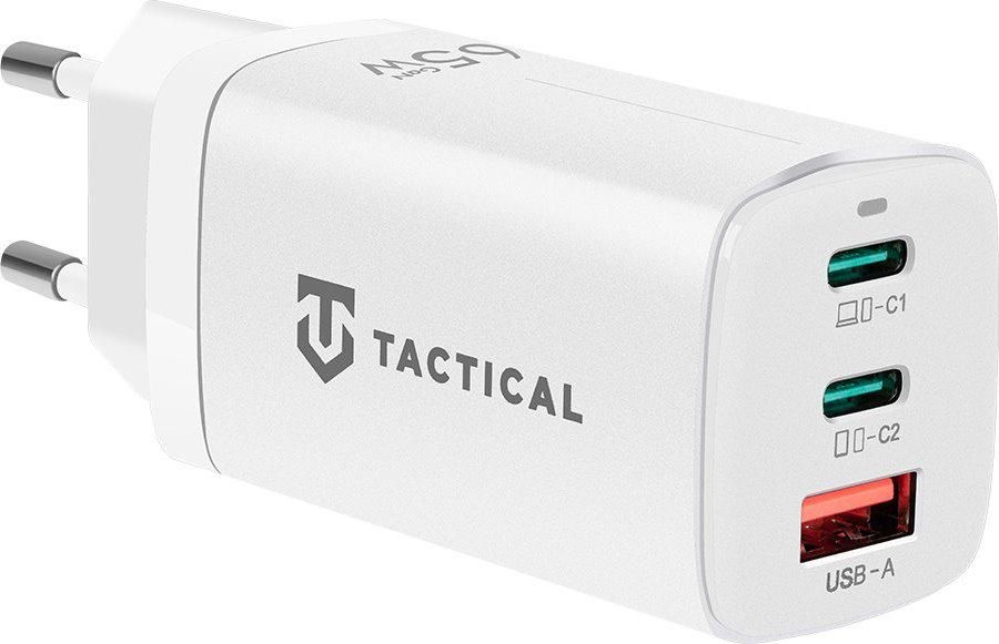 Tactical nabíjecí zdroj FlashBang GaN 65W - bílý