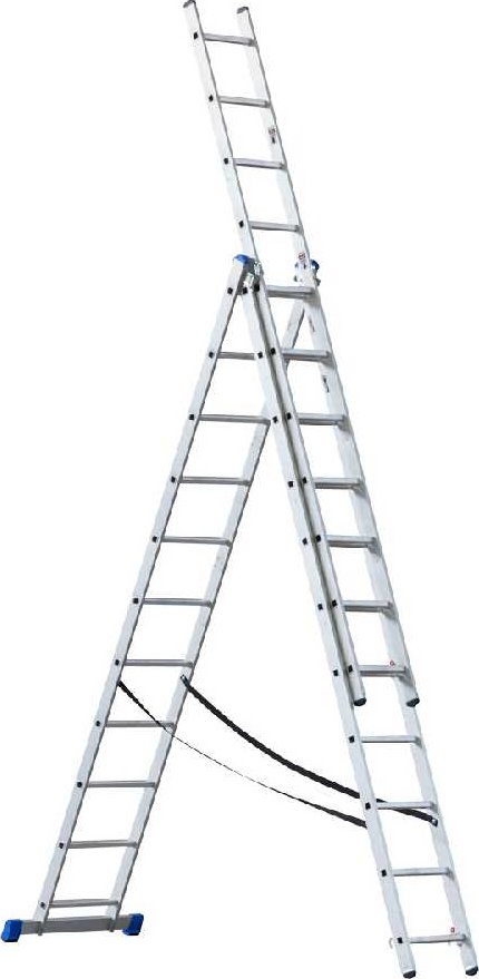 Žebřík G21 třídílný 7,6 m, 3x11 příčlí