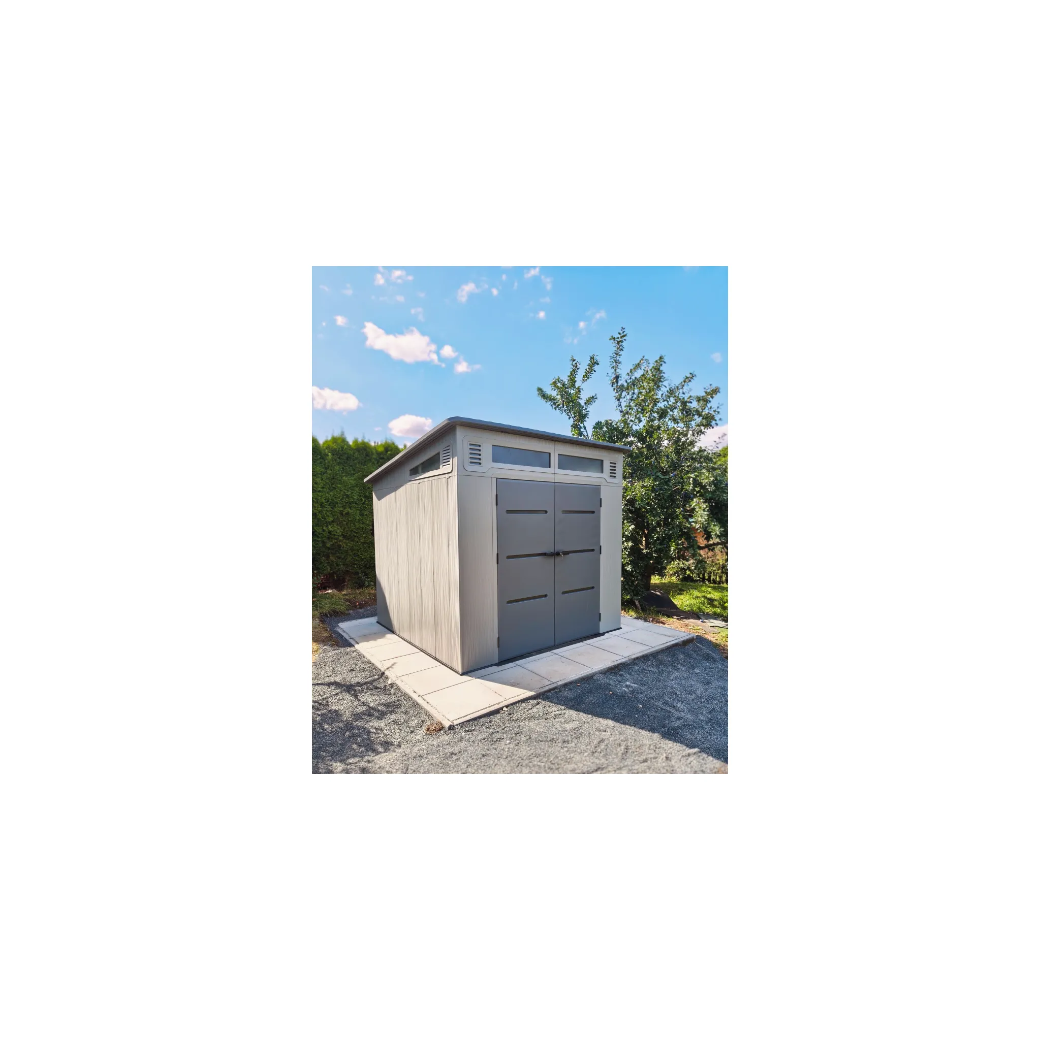 Fotografie 5 - Zahradní domek Lanit Plast Nevada 88 LG4687 2,54 x 2,54 x 2,3 m