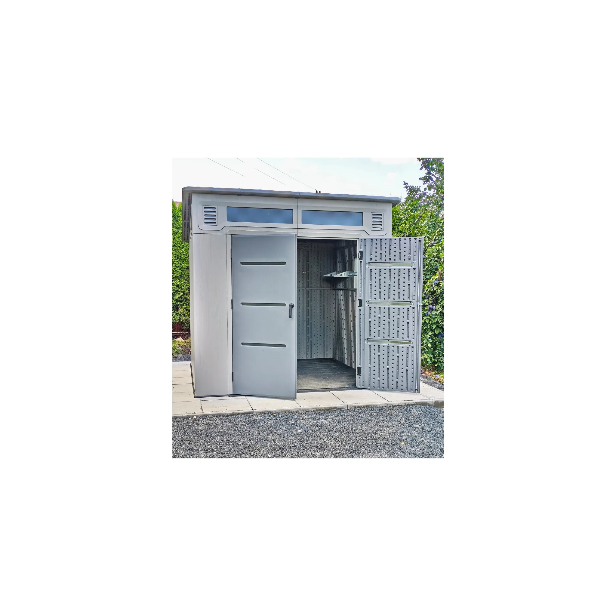 Fotografie 6 - Zahradní domek Lanit Plast Nevada 88 LG4687 2,54 x 2,54 x 2,3 m