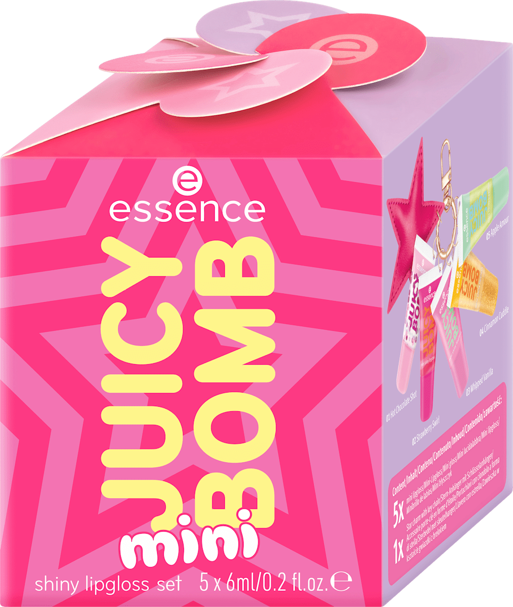 essence sada mini lesků na rty JUICY BOMB 01 Holiday Happines