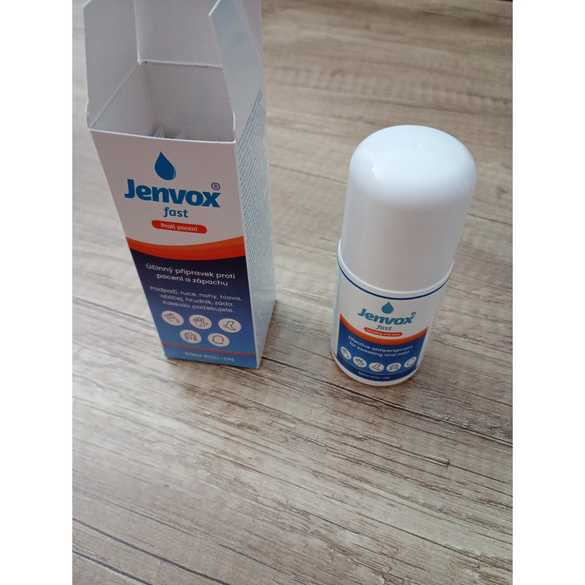 Fotografie 5 -  Jenvox Fast roll-on proti pocení a zápachu 50 ml