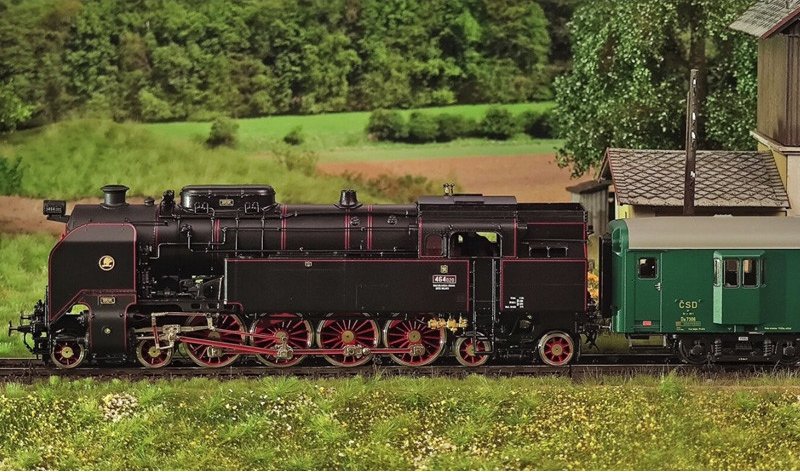 H0 - ručně vyráběná parní lokomotiva 464 020 ČSD ep.III - pouze osobní odběr
