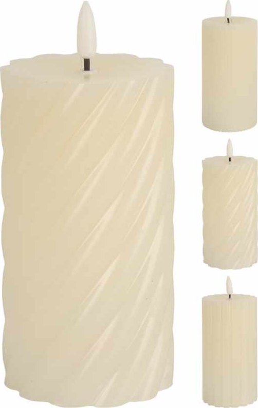 LED bílá svíčka - velká