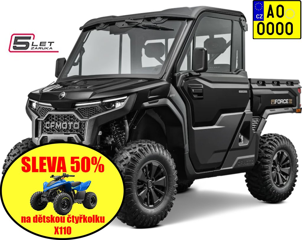 CFMOTO GLADIATOR U10 PRO HIGHLAND ABS Barva: Černá