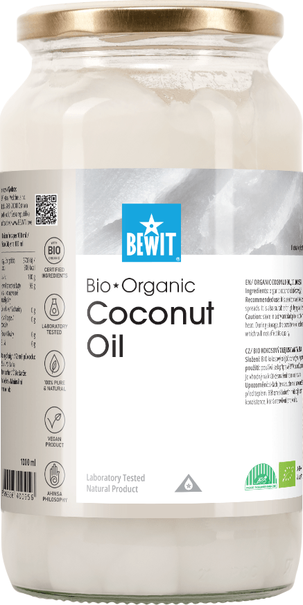 BEWIT Kokosový olej BIO - 1 L
