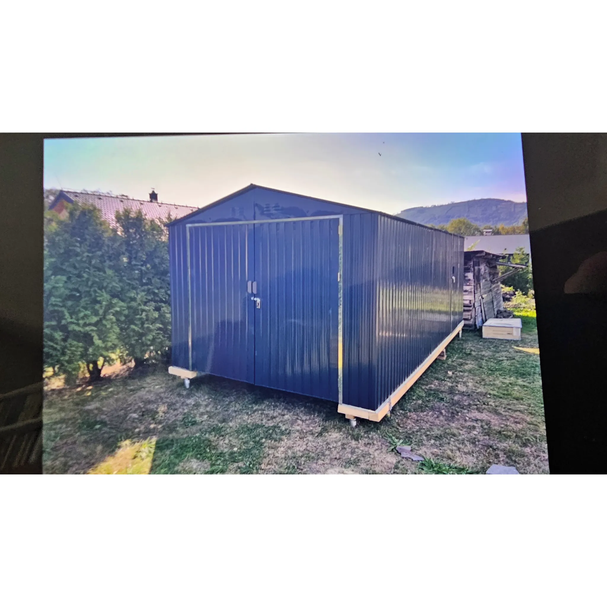 Fotografie 8 - Přístřešek na auto Riwall Pro RMCG 20x10 602 x 300 x 232 cm antracit