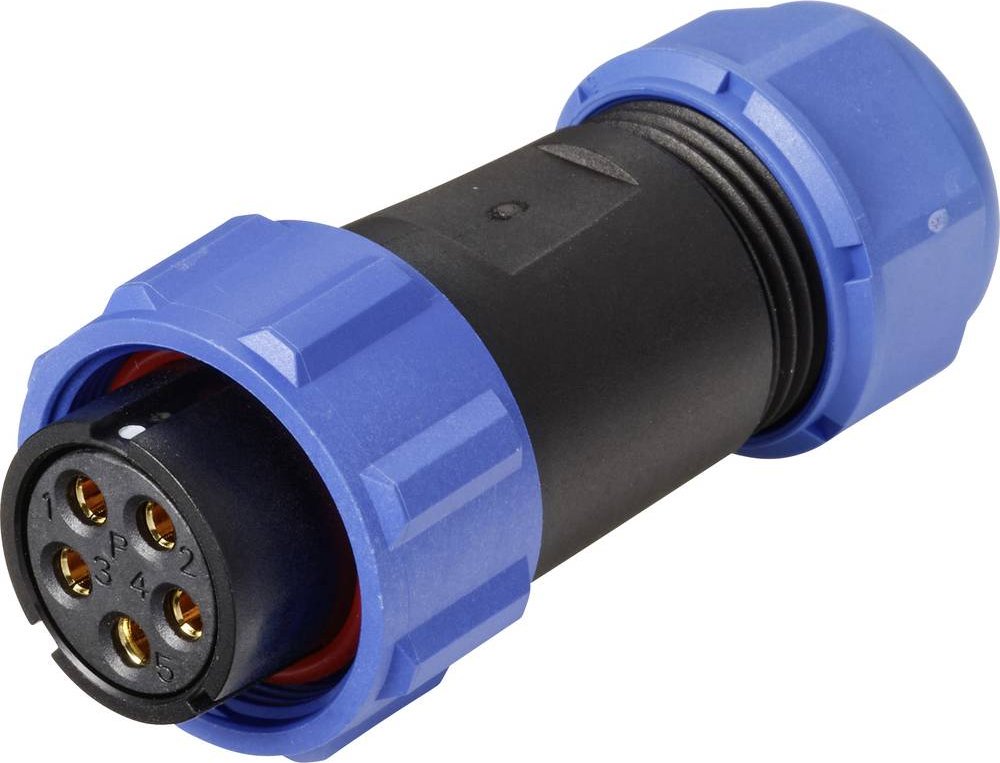 Weipu SP2110 / S 5 II kulatý faston, 1 ks
