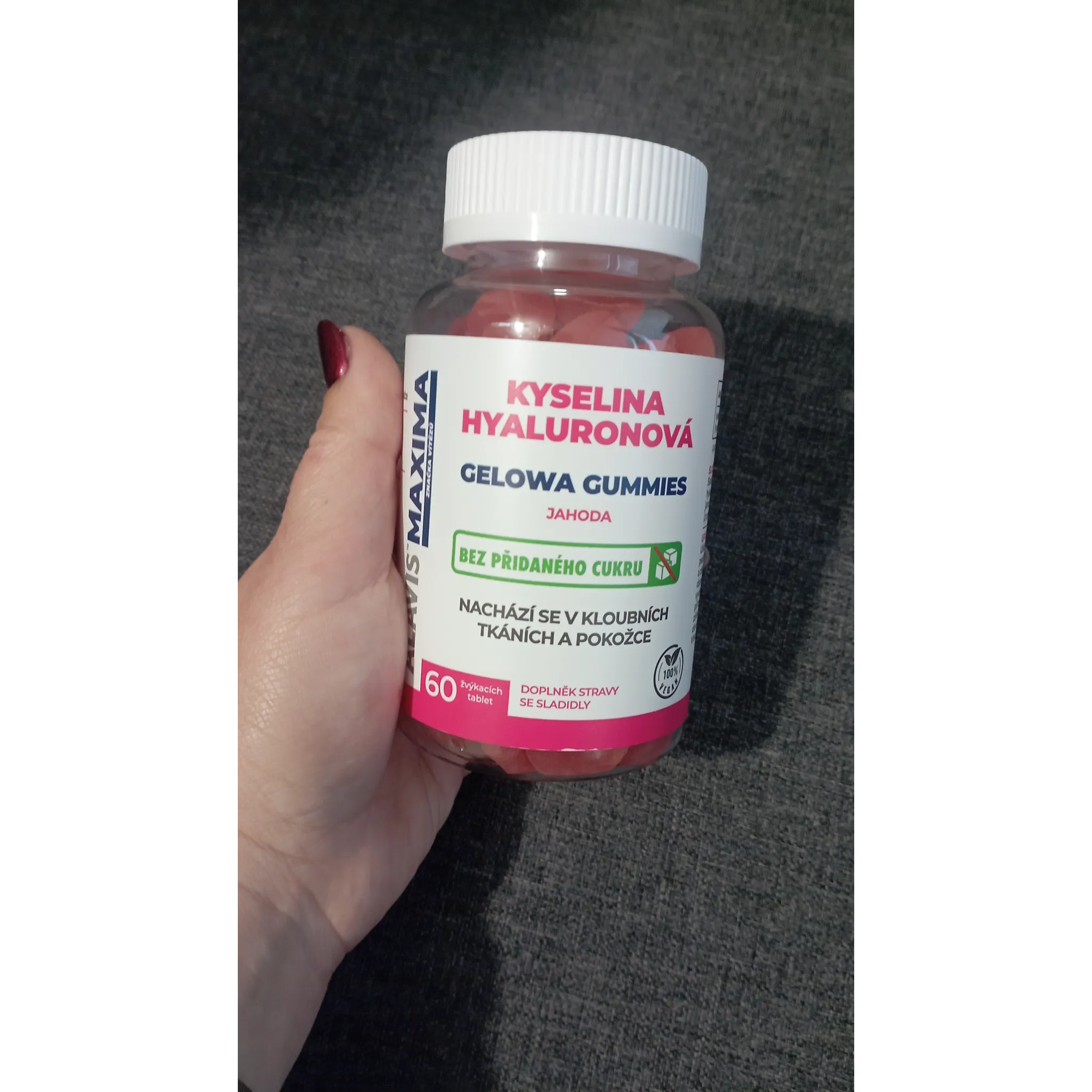 Fotografie 4 -  Alavis Maxima Gelowa Gummies jahoda 120 tbl. + 60 cps.