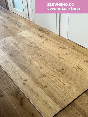 Dřevěná podlaha DUB COUNTRY RUSTIKAL SOLID 190 15/4x190x1900mm, Rustik 190, třívrstvá, 4V, kartáčovaný povrch