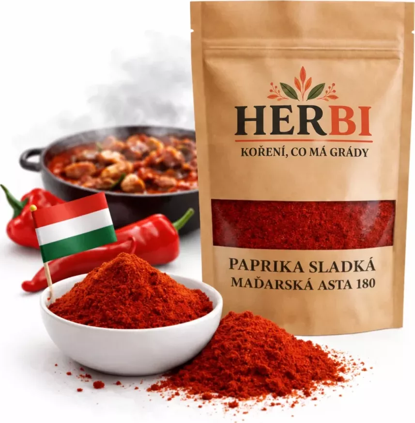 Herbi Paprika sladká maďarská ASTA 180 – pravá chuť Maďarska 750g