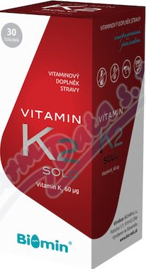 Biomin VITAMIN K2 SOLO tob.30