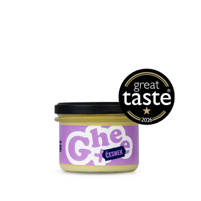 České Ghíčko Ghee+ | přepuštěné máslo | česnek 180 g