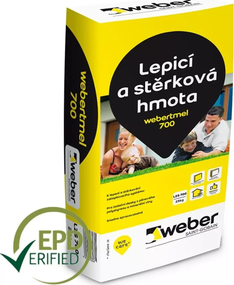 Weber tmel 700 – lepicí a stěrková hmota, 25 kg