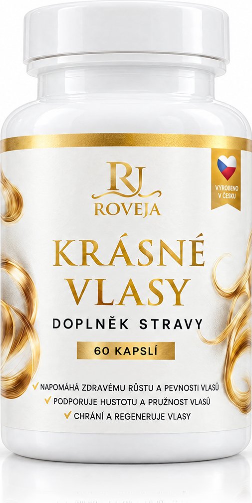 Vitamíny na vlasy s biotinem, zinkem a MSM – komplex 10 aktivních látek, 60 kapslí na 30 dní