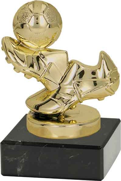 CzechMade Soška FOTBAL - KOPAČKA + MÍČ B325 Barva: Zlatá, Gravírování: Bez gravírování