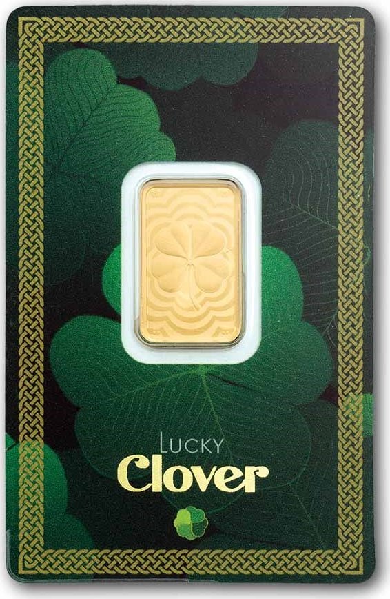 Zlatý slitek Pamp - Lucky Charm Four - Leaf Clover 5g