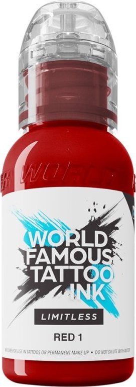 World Famous Limitless Tattoo Ink - Red 1 - 30ml