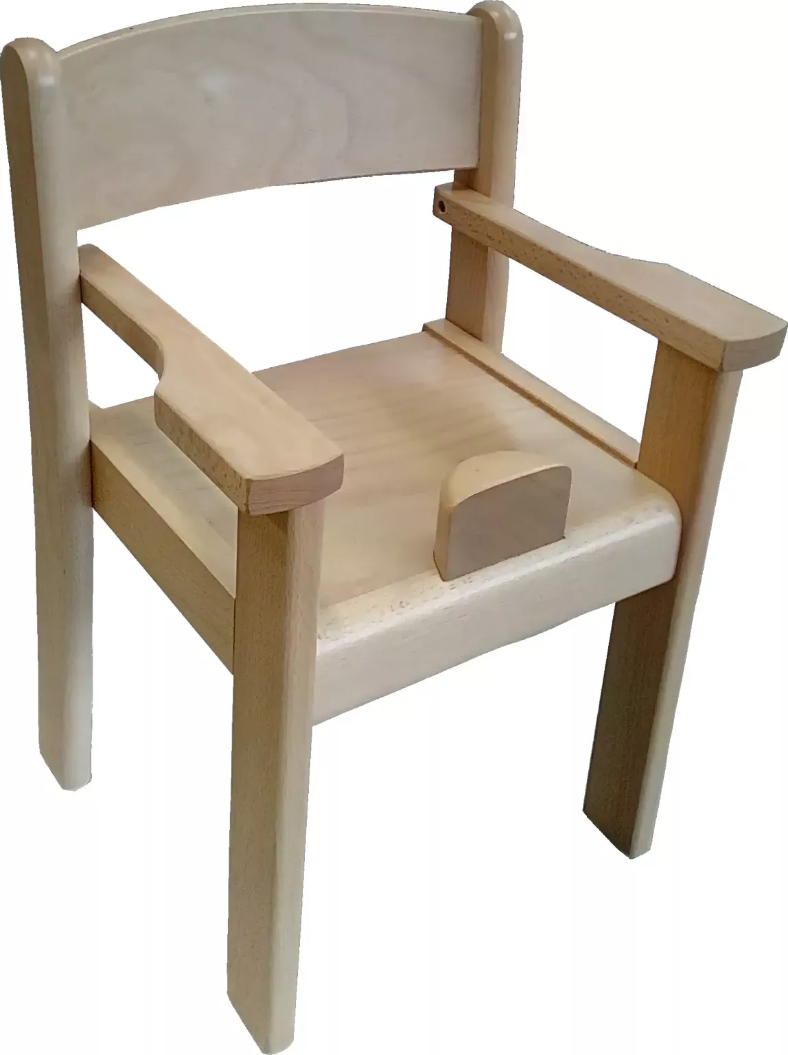 Židle s područkami a abdukčním klínem TIM II - přírodní výška 22 cm